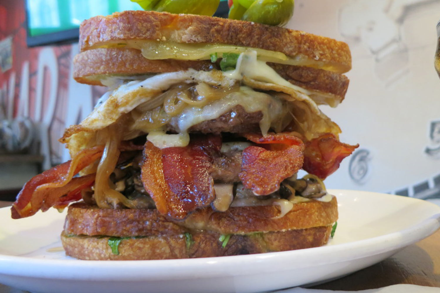 Man vs. Food Seattle Bistro Relish Burger Bistro